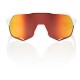 100% S2 Sunglasses - Soft Tact Off White/HiPER Red 