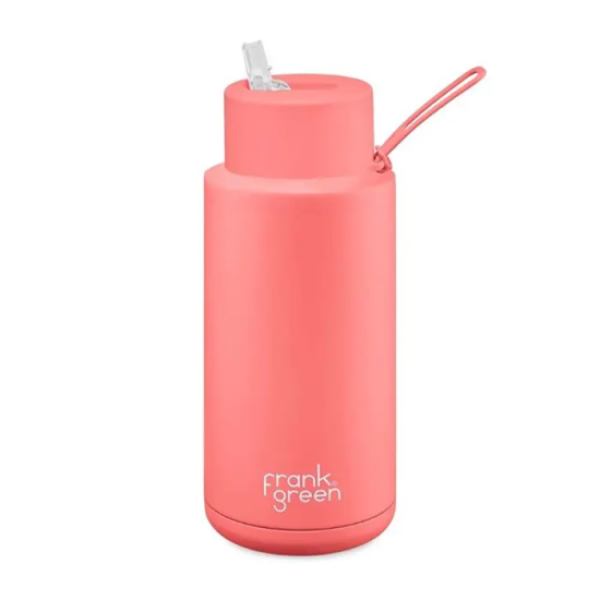 Frank Green 34oz Reusable Bottle Straw Lid Frank Green 34oz Reusable Bottle Straw Lid