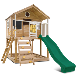 Lifespan Kids Warrigal Cubby House - Green Slide Lifespan Kids Warrigal Cubby House - Green Slide