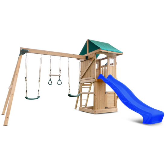 Lifespan Kids Montrose Play Centre Set with 2.2m - Blue Slide Lifespan Kids Montrose Play Centre Set with 2.2m - Blue Slide