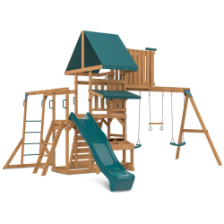 Lifespan Kids Walton Play Centre Set with 2.2m - Green Slide Lifespan Kids Walton Play Centre Set with 2.2m - Green Slide