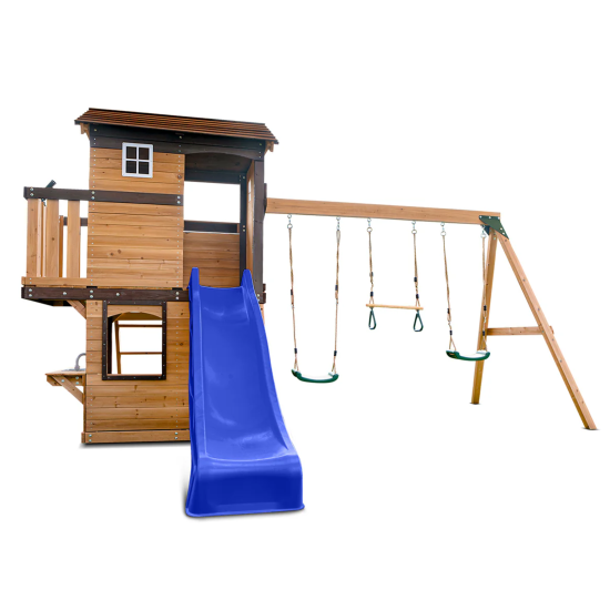 Lifespan Kids Darlington Play Centre Set with 2.2m Blue Slide Lifespan Kids Darlington Play Centre Set with 2.2m Blue Slide