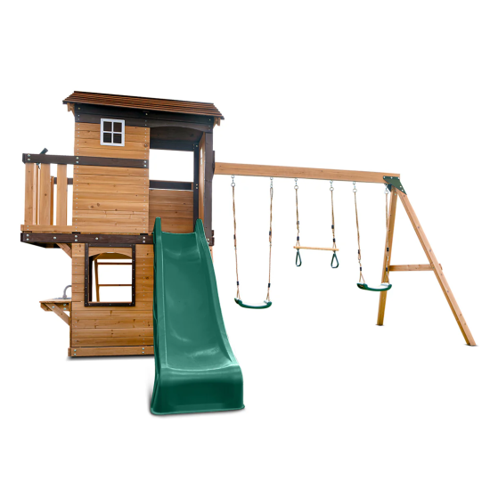 Lifespan Kids Darlington Play Centre Set with 2.2m Green Slide Lifespan Kids Darlington Play Centre Set with 2.2m Green Slide