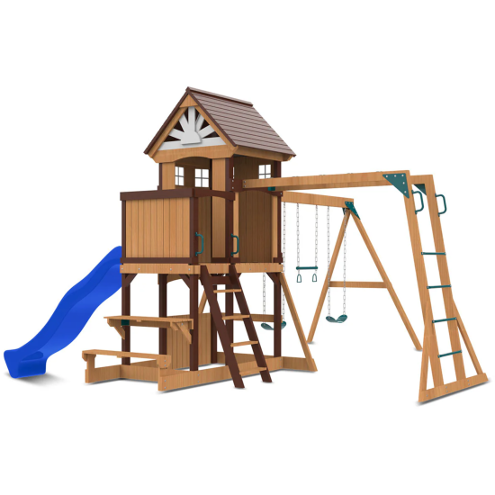 Lifespan Kids Meer Brook Play Centre Set with 2.2m Blue Slide Lifespan Kids Meer Brook Play Centre Set with 2.2m Blue Slide