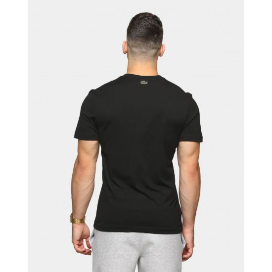 Lacoste Classic Graphic Logo Tee Mens - Black