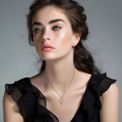 Pica LéLa - Bonds of Love Necklace & CZ Stud Earrings Pica LéLa - Bonds of Love Necklace & CZ Stud Earrings