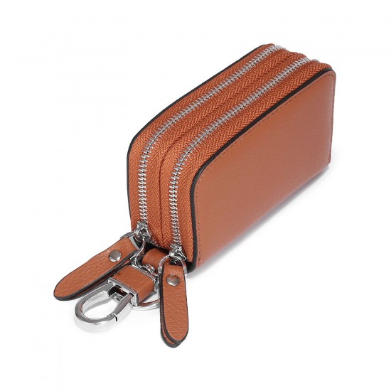 Pica LéLa - Jett Double Zip Leather Wallet Card & Key Holder