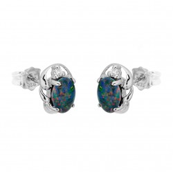 Wellington Jeweller - Precious Triplet Opal Earrings Wellington Jeweller - Precious Triplet Opal Earrings