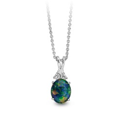 Wellington Jeweller - Wishful Triplet Opal Necklace Wellington Jeweller - Wishful Triplet Opal Necklace